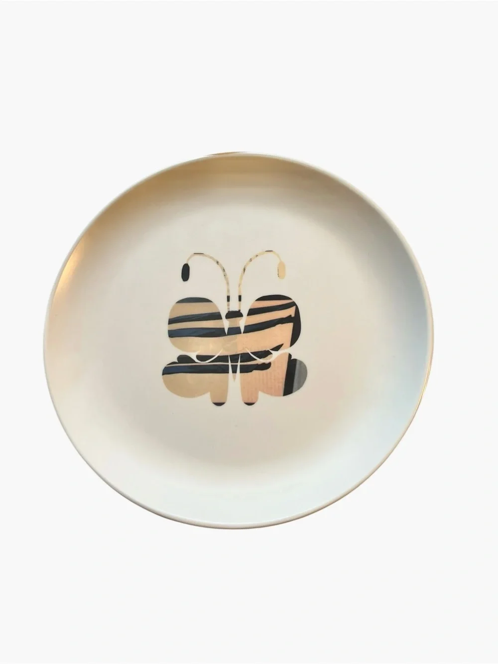 Crate & Barrel 4 Melamine Butterfly Salad Plates Lucia Eames Design 9” Modern